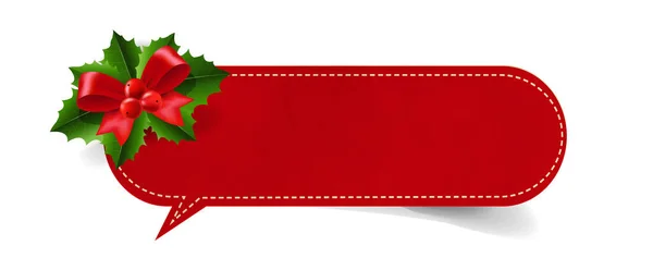 Joyeux Noël Tag Isolé Fond Transparent Avec Gradient Mesh Illustration — Image vectorielle