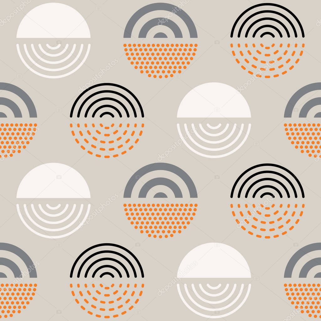 Abstract mid century pattern