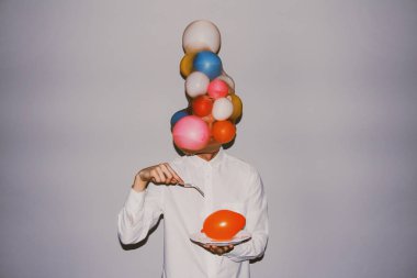 Yaratıcı balon Head Fotoğrafçılık