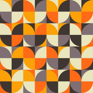 Retro geometrik seamless modeli