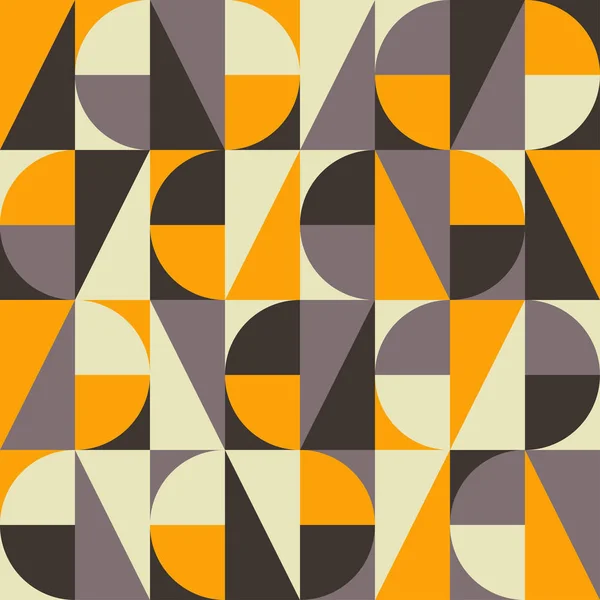 Modèle sans couture géométrique rétro — Image vectorielle