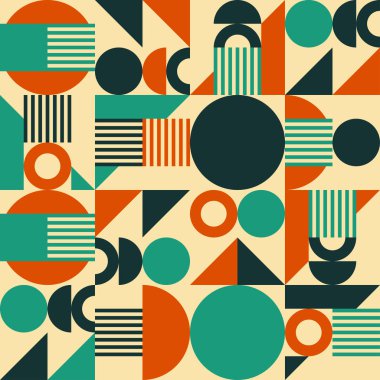 Retro geometrik seamless modeli