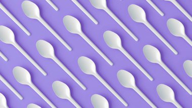 Kaşık düz yatıyordu desen