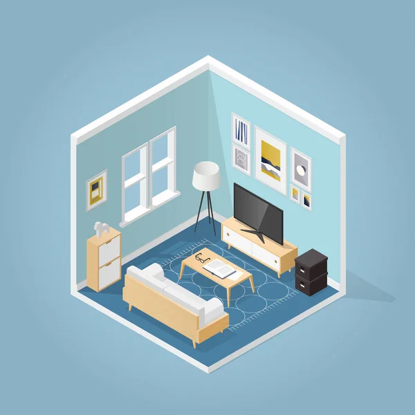 Isometric Oturma Odası Çizimi