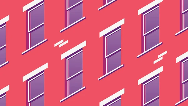 Illustration de façade de bâtiment isométrique — Image vectorielle