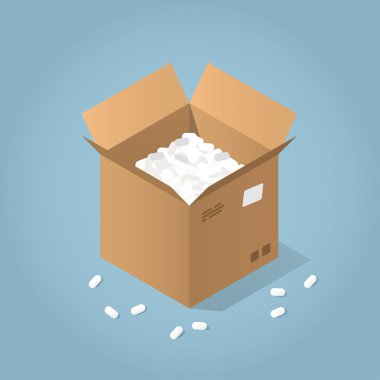 İzometrik teslim vektör Illustration