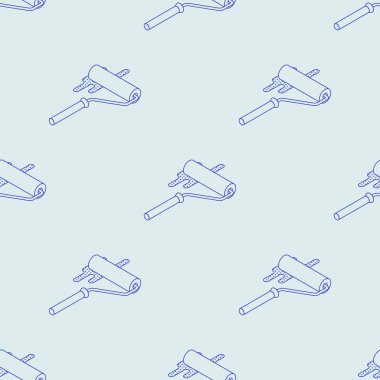 İzometrik boya silindir Dikişsiz desen