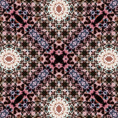 Kusursuz soyut desen. Karmaşık örgülü desen. Soyut kaleydoskop arkaplanı.