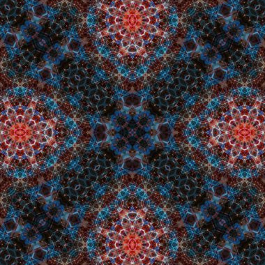 Kusursuz soyut desen. Karmaşık örgülü desen. Soyut kaleydoskop arkaplanı.