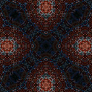 Kusursuz soyut desen. Karmaşık örgülü desen. Soyut kaleydoskop arkaplanı.