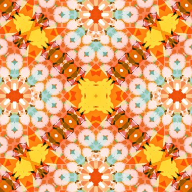 Kusursuz soyut desen. Karmaşık örgülü desen. Soyut kaleydoskop arkaplanı.