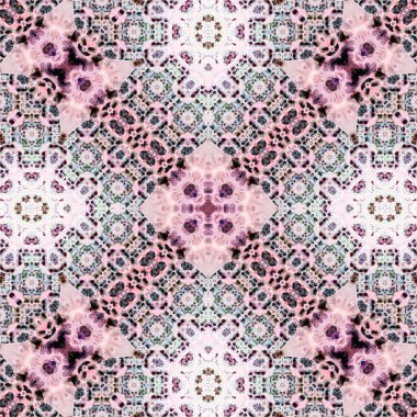 Kusursuz soyut desen. Karmaşık örgülü desen. Soyut kaleydoskop arkaplanı.