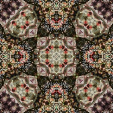 Kusursuz soyut desen. Karmaşık örgülü desen. Soyut kaleydoskop arkaplanı.