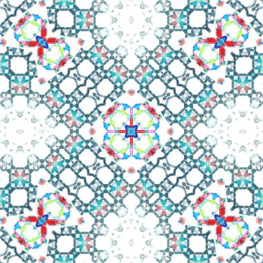 Kusursuz soyut desen. Karmaşık örgülü desen. Soyut kaleydoskop arkaplanı.