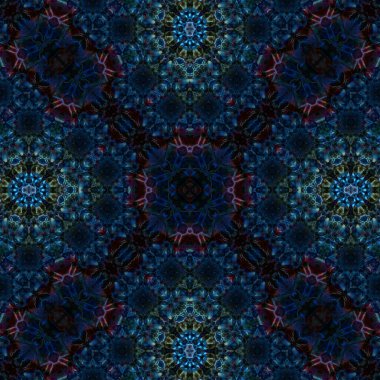 Kusursuz soyut desen. Karmaşık örgülü desen. Soyut kaleydoskop arkaplanı.