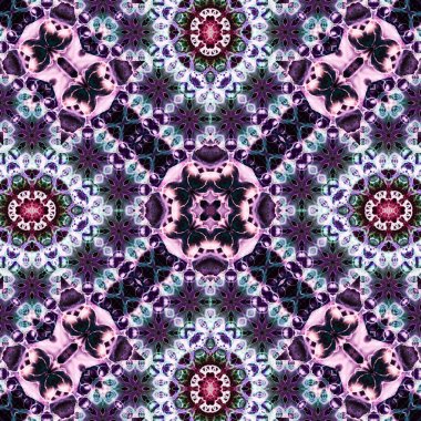 Kusursuz soyut desen. Karmaşık örgülü desen. Soyut kaleydoskop arkaplanı.