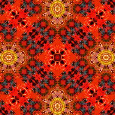 Kusursuz soyut desen. Karmaşık örgülü desen. Soyut kaleydoskop arkaplanı.