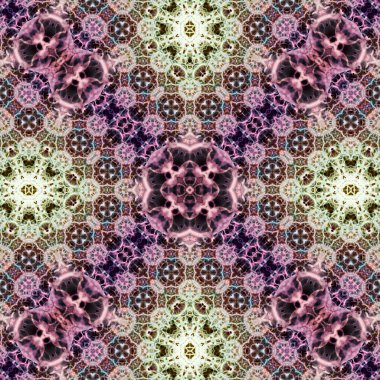 Kusursuz soyut desen. Karmaşık örgülü desen. Soyut kaleydoskop arkaplanı.