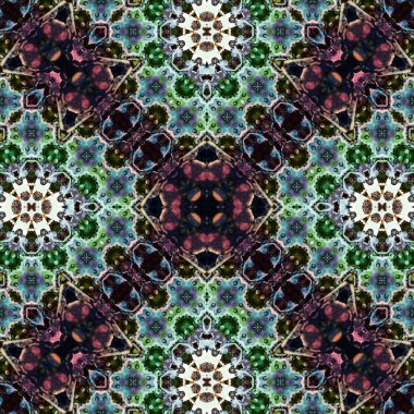 Kusursuz soyut desen. Karmaşık örgülü desen. Soyut kaleydoskop arkaplanı.