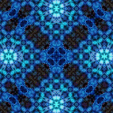 Kusursuz soyut desen. Karmaşık örgülü desen. Soyut kaleydoskop arkaplanı.