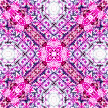 Kusursuz soyut desen. Karmaşık örgülü desen. Soyut kaleydoskop arkaplanı.