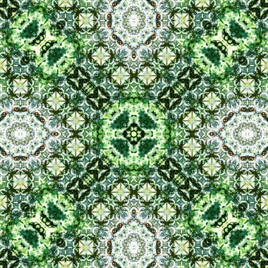 Kusursuz soyut desen. Karmaşık örgülü desen. Soyut kaleydoskop arkaplanı.