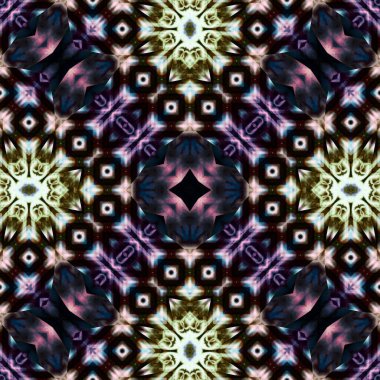 Kusursuz soyut desen. Karmaşık örgülü desen. Soyut kaleydoskop arkaplanı.