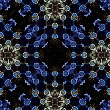 Kusursuz soyut desen. Karmaşık örgülü desen. Soyut kaleydoskop arkaplanı.