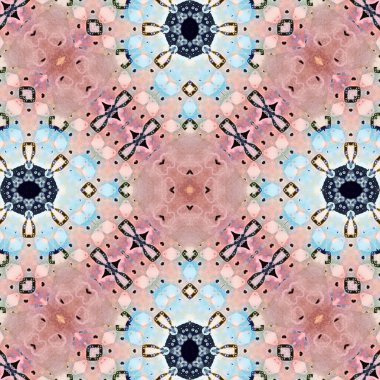 Kusursuz soyut desen. Karmaşık örgülü desen. Soyut kaleydoskop arkaplanı.