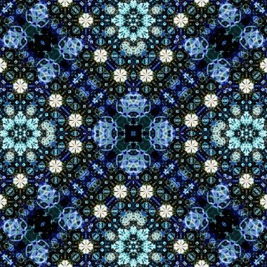 Kusursuz soyut desen. Karmaşık örgülü desen. Soyut kaleydoskop arkaplanı.