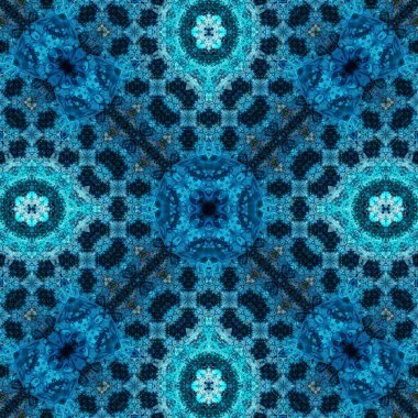 Kusursuz soyut desen. Karmaşık örgülü desen. Soyut kaleydoskop arkaplanı.