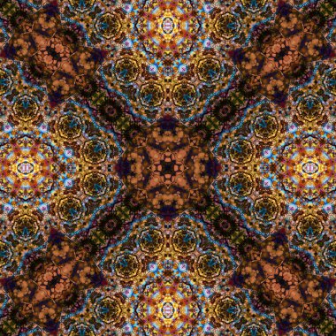 Kusursuz soyut desen. Karmaşık örgülü desen. Soyut kaleydoskop arkaplanı.