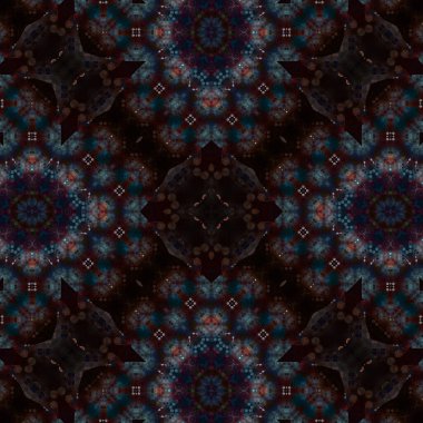 Kusursuz soyut desen. Karmaşık örgülü desen. Soyut kaleydoskop arkaplanı.