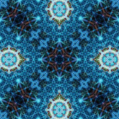 Kusursuz soyut desen. Karmaşık örgülü desen. Soyut kaleydoskop arkaplanı.