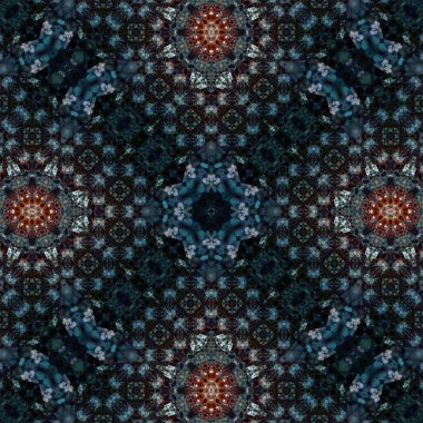 Kusursuz soyut desen. Karmaşık örgülü desen. Soyut kaleydoskop arkaplanı.