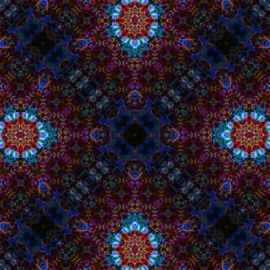 Kusursuz soyut desen. Karmaşık örgülü desen. Soyut kaleydoskop arkaplanı.