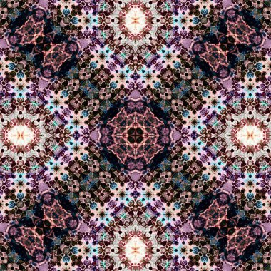 Kusursuz soyut desen. Karmaşık örgülü desen. Soyut kaleydoskop arkaplanı.