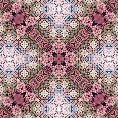 Kusursuz soyut desen. Karmaşık örgülü desen. Soyut kaleydoskop arkaplanı.