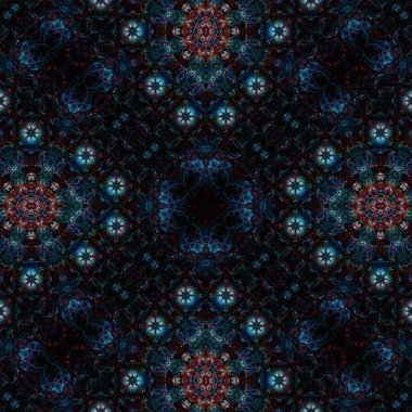 Kusursuz soyut desen. Karmaşık örgülü desen. Soyut kaleydoskop arkaplanı.