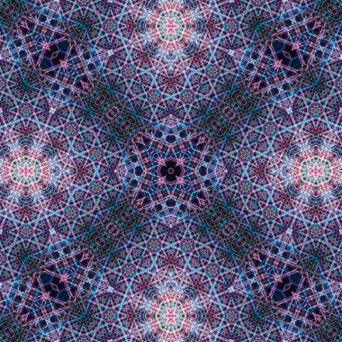 Kusursuz soyut desen. Karmaşık örgülü desen. Soyut kaleydoskop arkaplanı.