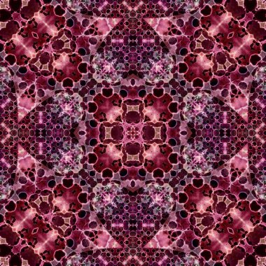 Kusursuz soyut desen. Karmaşık örgülü desen. Soyut kaleydoskop arkaplanı.