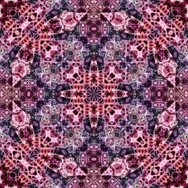 Kusursuz soyut desen. Karmaşık örgülü desen. Soyut kaleydoskop arkaplanı.