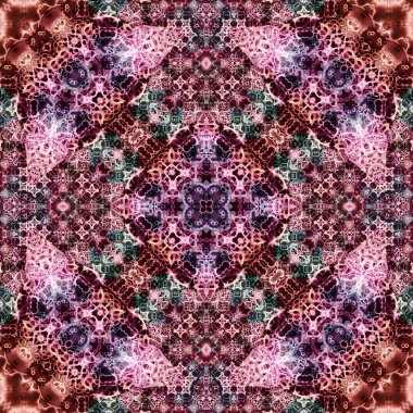 Kusursuz soyut desen. Karmaşık örgülü desen. Soyut kaleydoskop arkaplanı.