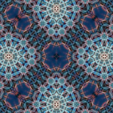 Kusursuz soyut desen. Karmaşık örgülü desen. Soyut kaleydoskop arkaplanı.