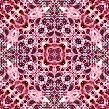 Kusursuz soyut desen. Karmaşık örgülü desen. Soyut kaleydoskop arkaplanı.