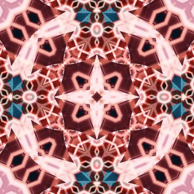 Kusursuz soyut desen. Karmaşık örgülü desen. Soyut kaleydoskop arkaplanı.