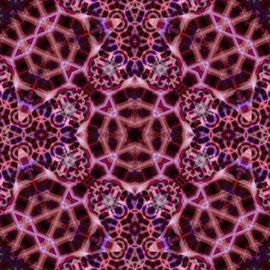 Kusursuz soyut desen. Karmaşık örgülü desen. Soyut kaleydoskop arkaplanı.