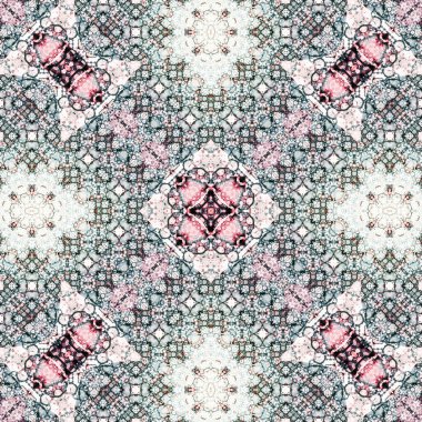 Kusursuz soyut desen. Karmaşık örgülü desen. Soyut kaleydoskop arkaplanı.