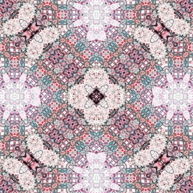 Kusursuz soyut desen. Karmaşık örgülü desen. Soyut kaleydoskop arkaplanı.