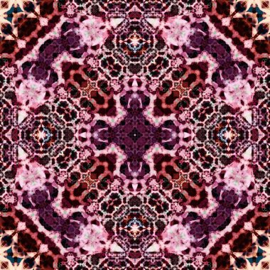 Kusursuz soyut desen. Karmaşık örgülü desen. Soyut kaleydoskop arkaplanı.